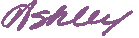 Ashley's signature